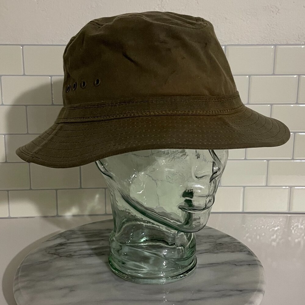 Filson waxed canvas otter green bucket hat - Summer Packer Hat